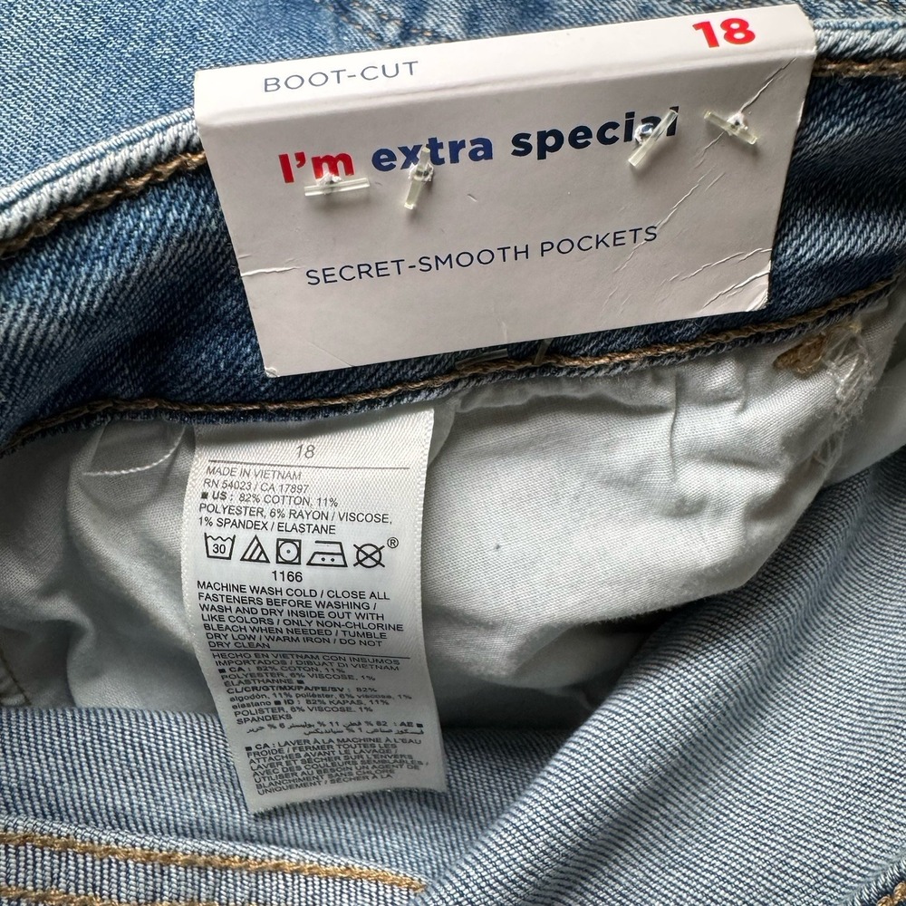 Old Navy Extra High-Rise Kicker Boot-Cut Secret-Slim Pockets Lot Of 2 SZ 18 NWT - Picture 7 of 15